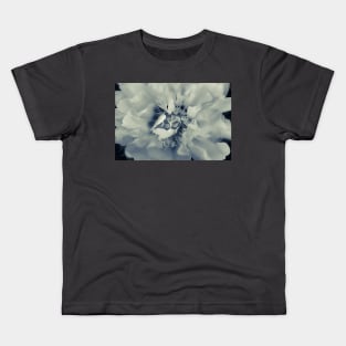 Peony Portrait Monotone Kids T-Shirt